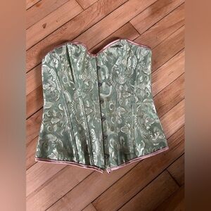 Corset fairy-core lace up under-bust elegant top